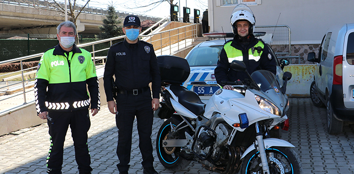 Havza'da Motosikletli Trafik Polisi Şahin Timi Göreve Başladı