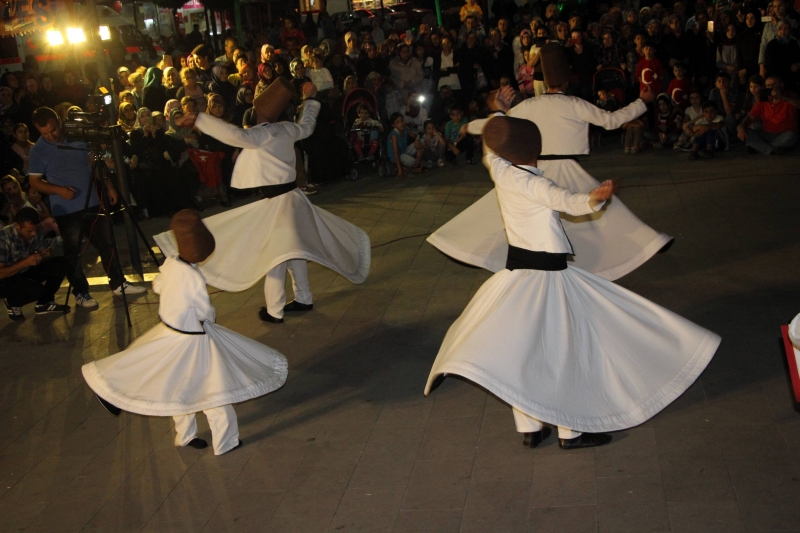 Havza’da Nöbete Semazenler Eşlik Etti