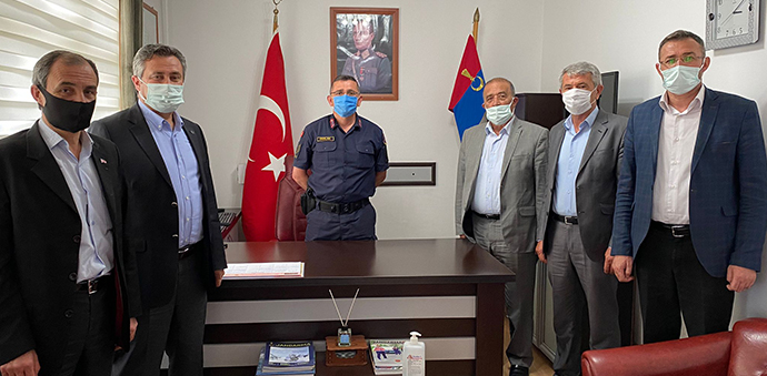 Havza’da Oda Başkanlarından Jandarmaya Kutlama Ziyareti