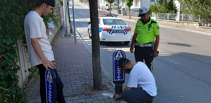 Havza’da Okul Öncesi Yaya Yolları Ve Trafik İşaretlerine Bakım