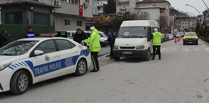 Havza’da Okul Servisleri Denetlendi
