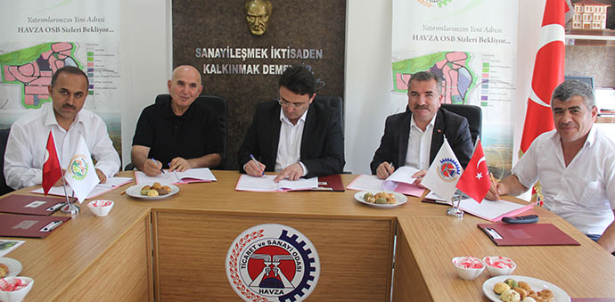 Havza’da Örnek Okul-Sanayi İşbirliği Protokolü İmzalandı