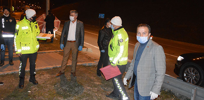 Havza’da Polislere Sürpriz Kutlama
