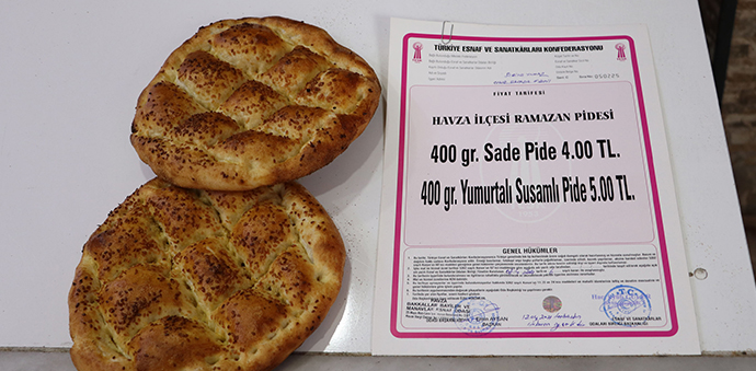 Havza’da Ramazan Pidesi Fiyatı Belli Oldu