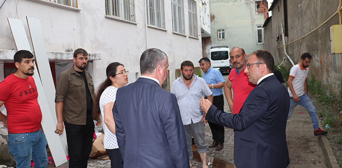 Havza'da Sağanak Ve Dolu Etkili Oldu