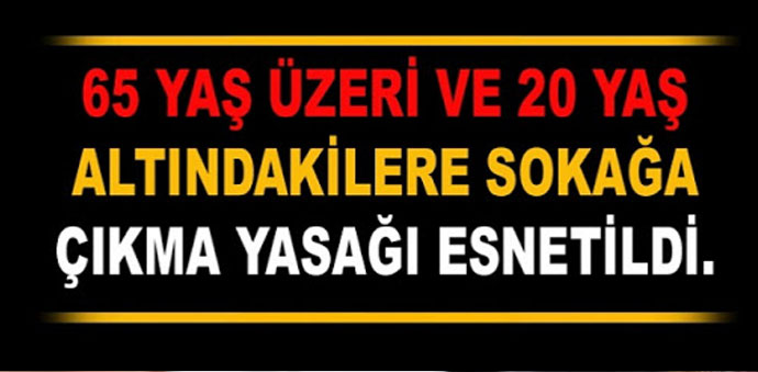 Havza'da Sokağa Çıkacak 20 Yaş Altı ve 65 Yaş Üstü Kararları
