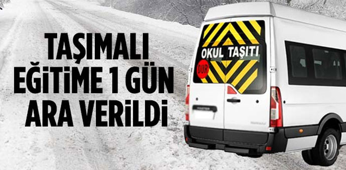 Havza’da Taşımalı Eğitime Kar Tatili