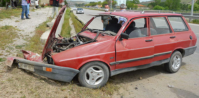 Havza’da Trafik Kazası 1 Yaralı
