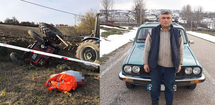 Havza’da Traktör Yan Yattı 1 Ölü