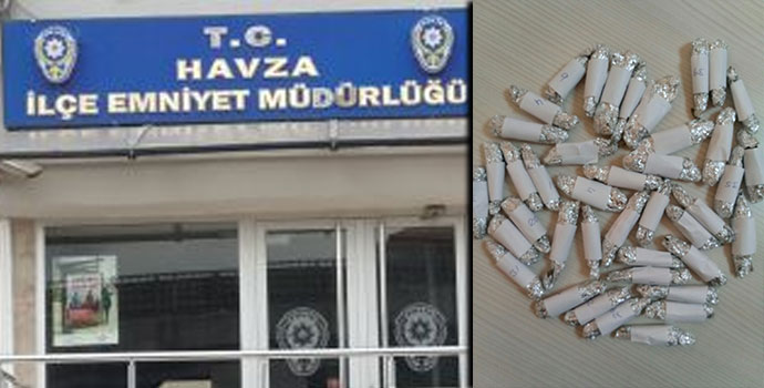 Havza’da Uyuşturucu Ticaretine Polis Baskını