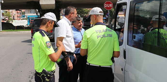 Havza'da Yolcu Minibüslerine Yönelik Denetim Yapıldı