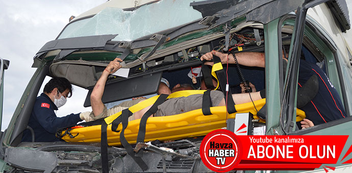 Havza’da Zincirleme Kaza 12 Araç 5 Yaralı- Video Haber