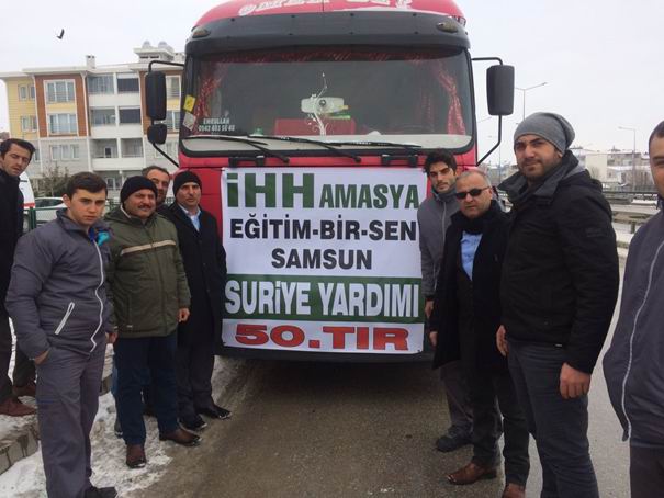 Havza’dan Halep’e 2 Tır İnsani Yardım