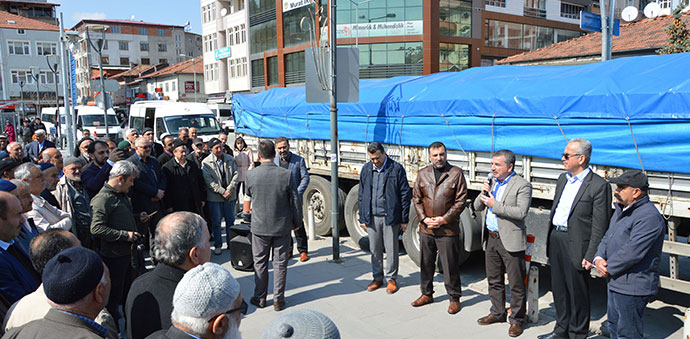 Havza’dan İdlib’e 2 Tır Un Yardımı Gönderildi
