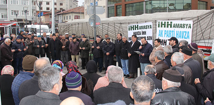 Havza’dan İdlip’e 2 Tır Yardım Toplantı