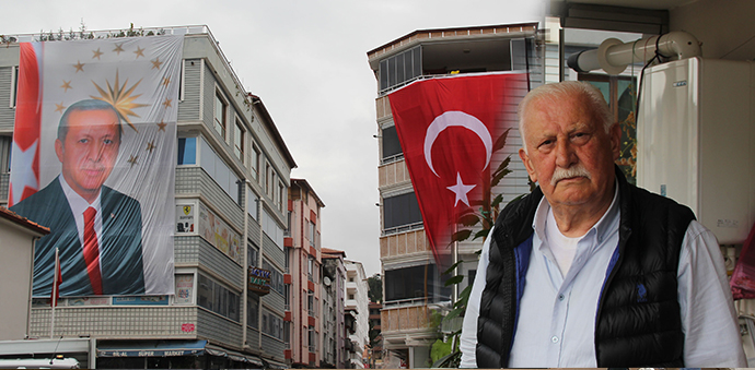 Havzalı Gurbetçi, Cumhurbaşkanı Sevgisini Açtığı Dev Posterle Gösterdi