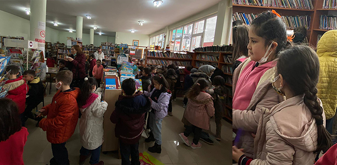 Havzalı Öğrencilerden Kütüphane Ziyareti