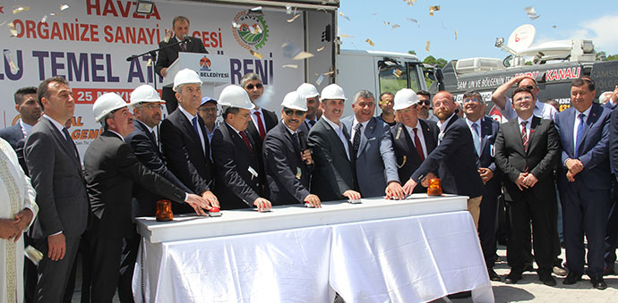 Havza'nın Kaderini Değiştirecek OSB'de Toplu Temel Atma Töreni Yapıldı