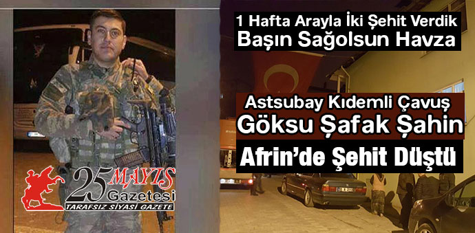 Havza’ya 1 Hafta Arayla İkinci Şehit Haberi