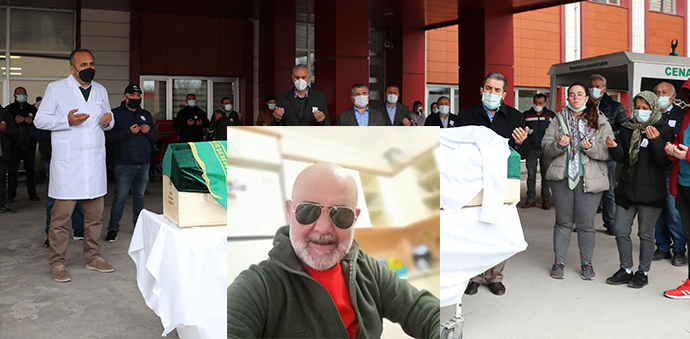 Hayatını Kaybeden Hastane Çalışanı İçin Tören Düzenledi