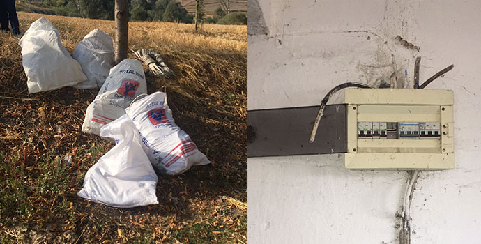 Hırsızlar Elektrik Tellerini Çaldılar