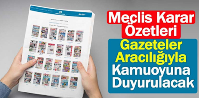İBB Meclisinden gazetelere büyük destek