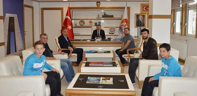 İLK KIVILCIM HAVZA SPOR’DAN BAŞKANA ZİYARET