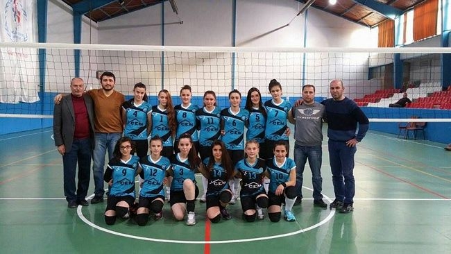 İlk Kıvılcım Kız Voleybol Takımı Samsun Büyükşehir Anakent Takımını Mağlup Etti