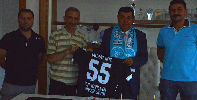 İlkıvılcım Havza Spordan Başkan İkiz'e Forma
