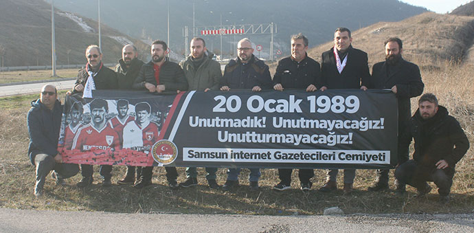 İnternet Gazetecileri Samsunsporlu Futbolcuları Unutmadı