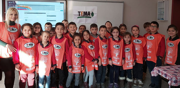 İstiklal İlkokulu'nda Yavru TEMA Çalışması Yapıldı
