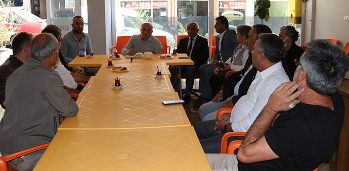 İYİ Parti Grup Başkanvekili Usta, Havza Muhtarları Derneğini ziyaret etti