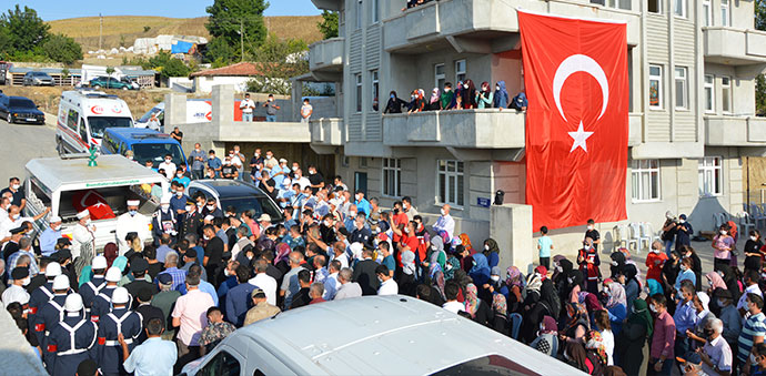 Jandarma Yüzbaşı Mahmut Top, Son Yolculuğuna Uğurlandı