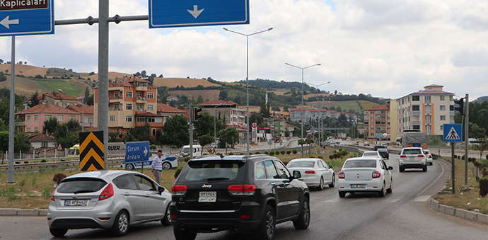Karadeniz'in Giriş Kapısı Havza'da Trafik Durma Noktasına Geldi