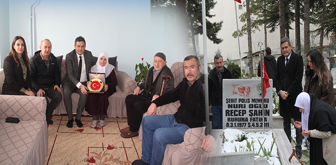 Kastamonu İl Emniyet Müdürlüğünden Havzalı Şehit Polis Şahin’in Ailesine Ziyaret
