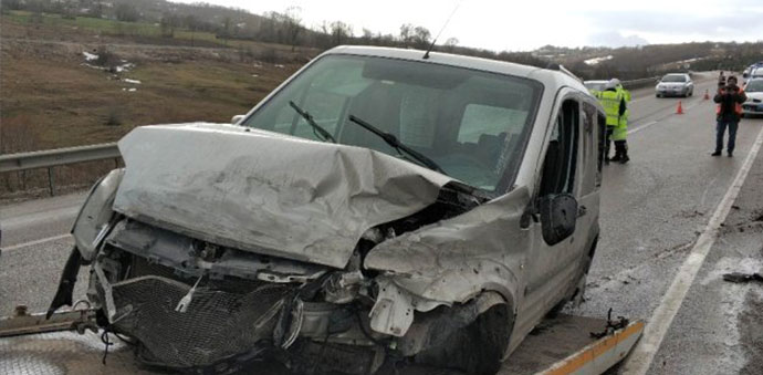 Kavak Yolunda Trafik Kazası 1 Ölü