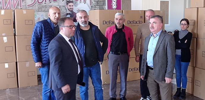 Kaymakam Nayman ve Başkanı Özdemir’den Tekstil Atölyesine Ziyaret