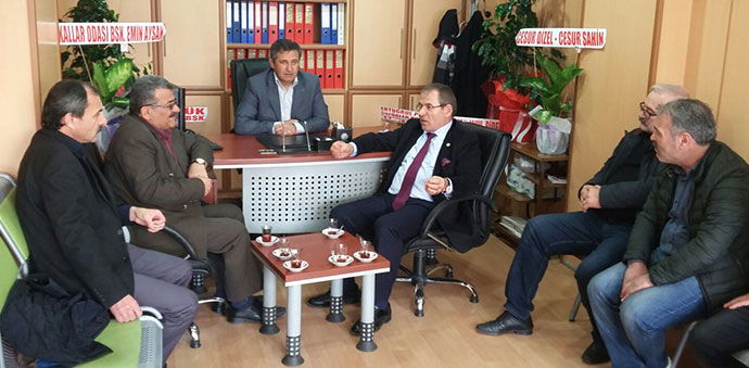 Kemal Zeybek, Madeni İşler Odasını Ziyaret Etti