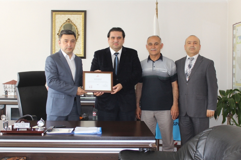 Kızılay’dan Güvenli Kan Temini Projesi Teşekkür Belgesi