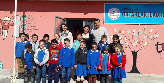 Köy Okulları Değişim Ağı Ortaklar İlkokulunda