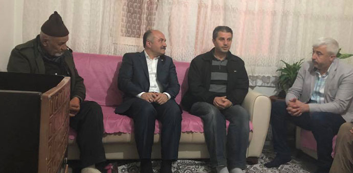MHP Grup Başkanvekili Erhan Usta Taziye Ziyaretinde