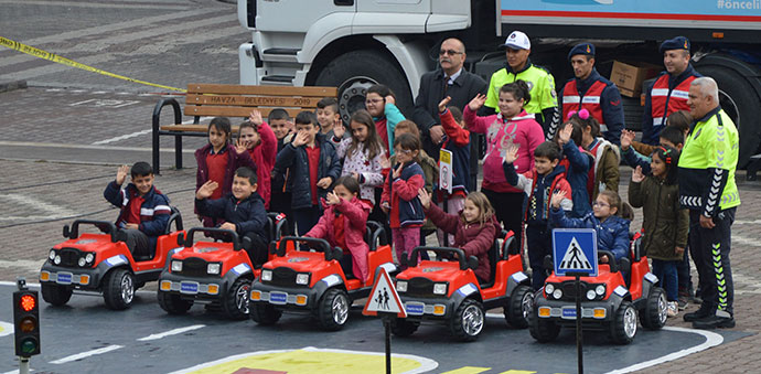 Mobil Trafik Eğitim Tırı, Samsun’da İlk Havza’ya Geldi