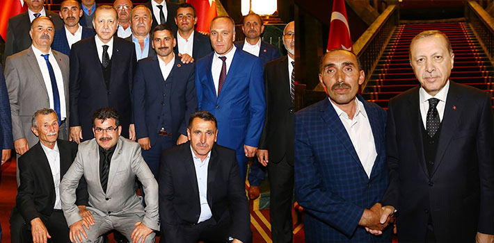 Muhtarlar Ak Saray’da Davete Katıldı