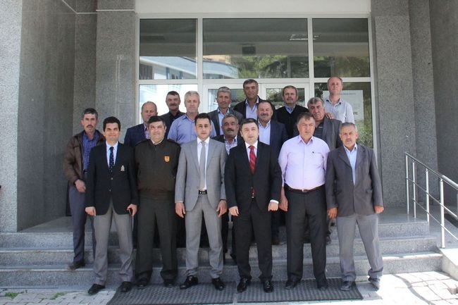 Muhtarlar ve Protokol Adliyede Bir Araya Geldi