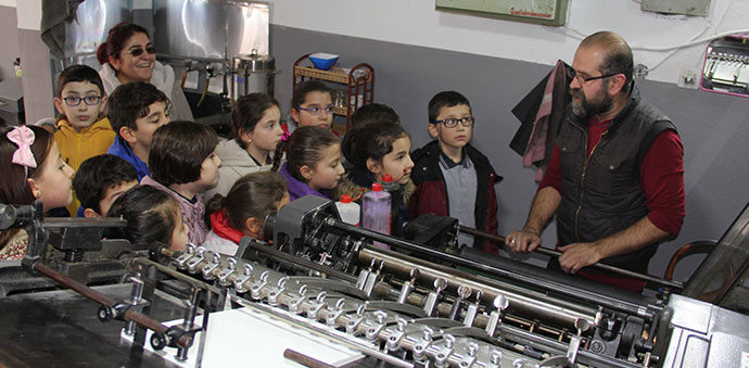 Öğrencilerden Gazete ve Matbaa Ziyareti