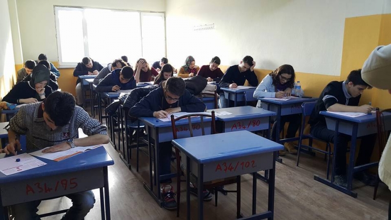 Özel Çamlıca Özel Öğretim Kursu İlk Sınavını Yaptı