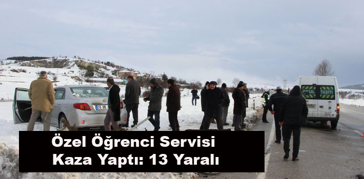 Özel Öğrenci Servisi Kaza Yaptı