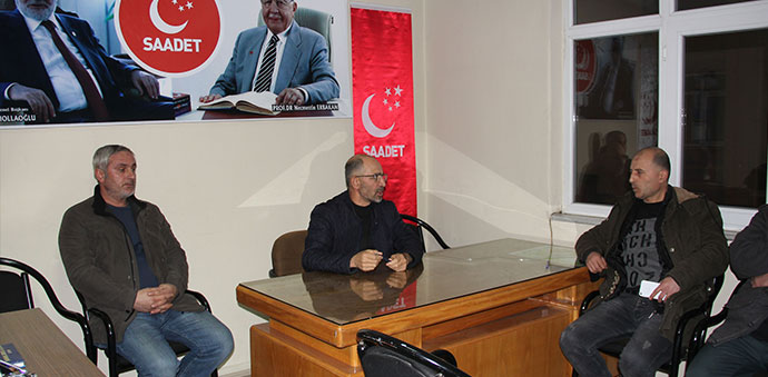 Saadet Partisi Havza İlçe Yönetimi Toplandı