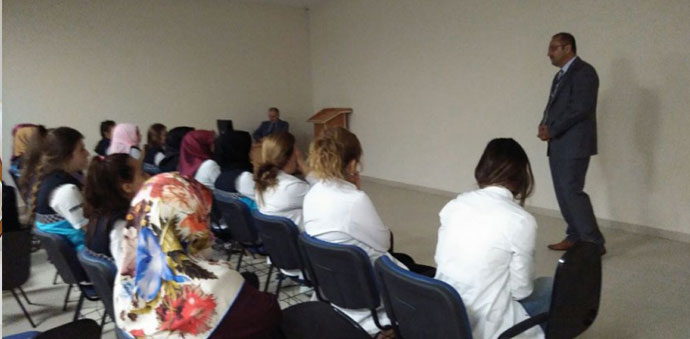 Sağlık Meslek Lisesi Öğrencilerine Eğitim Verildi