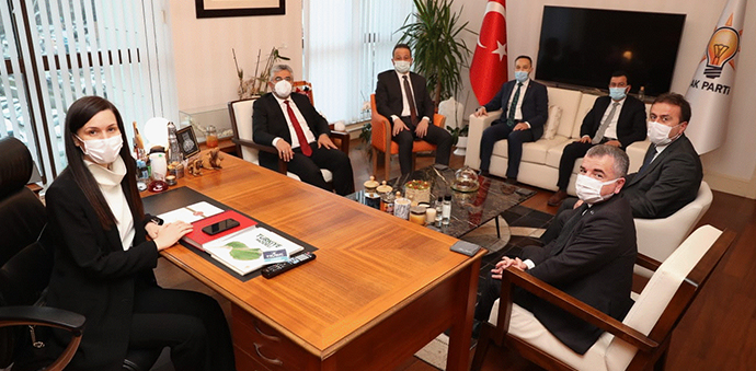 Samsun Heyetinden AK Parti Genel Başkan Yardımcısı Karaaslan’ ziyaret